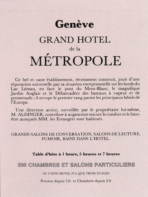 Hôtel de la Métropole