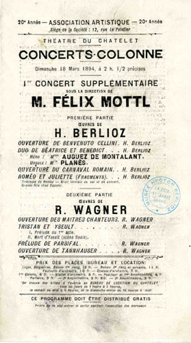 Concert 18/3/1894