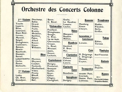 Colonne orchestra