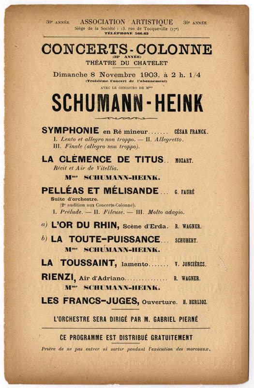 Concert 8/11/1903