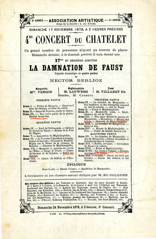 Concert 17/11/1878