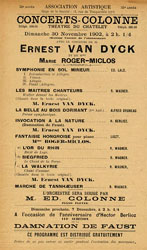 Programme 1902