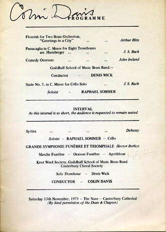 Symphonie Funèbre 1971