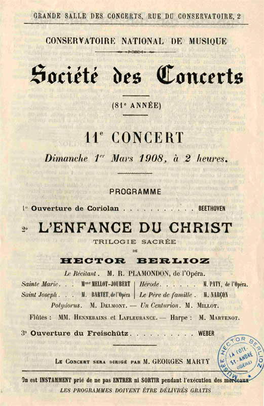 Programme 1/3/1908
