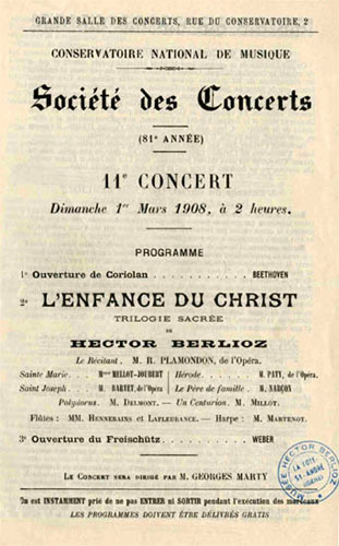 Programme 1/3/1908
