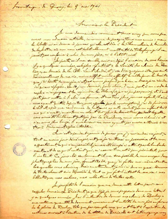 Letter 9/5/1941