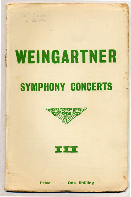 Concert 25/5/1923