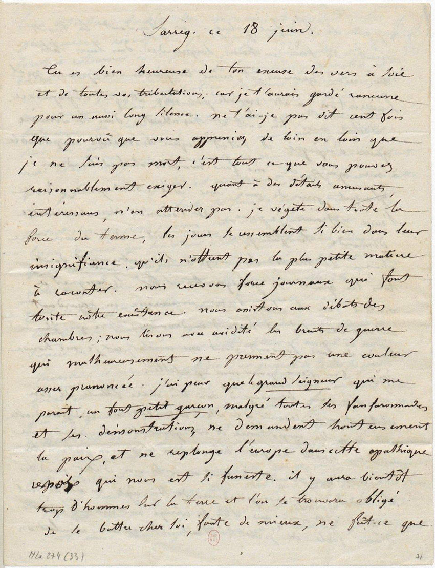 Lettre p. 1