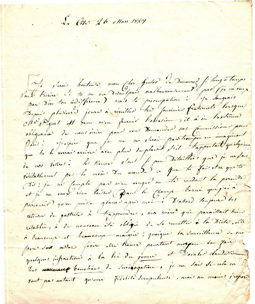 Lettre p. 1